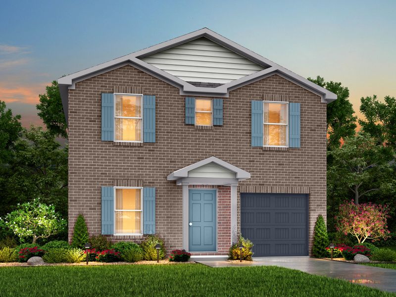 Representative exterior photo of a completed home built from the Shenandoah by National HomeCorp in Forest Ridge, Edgefield, SC (Image 10).