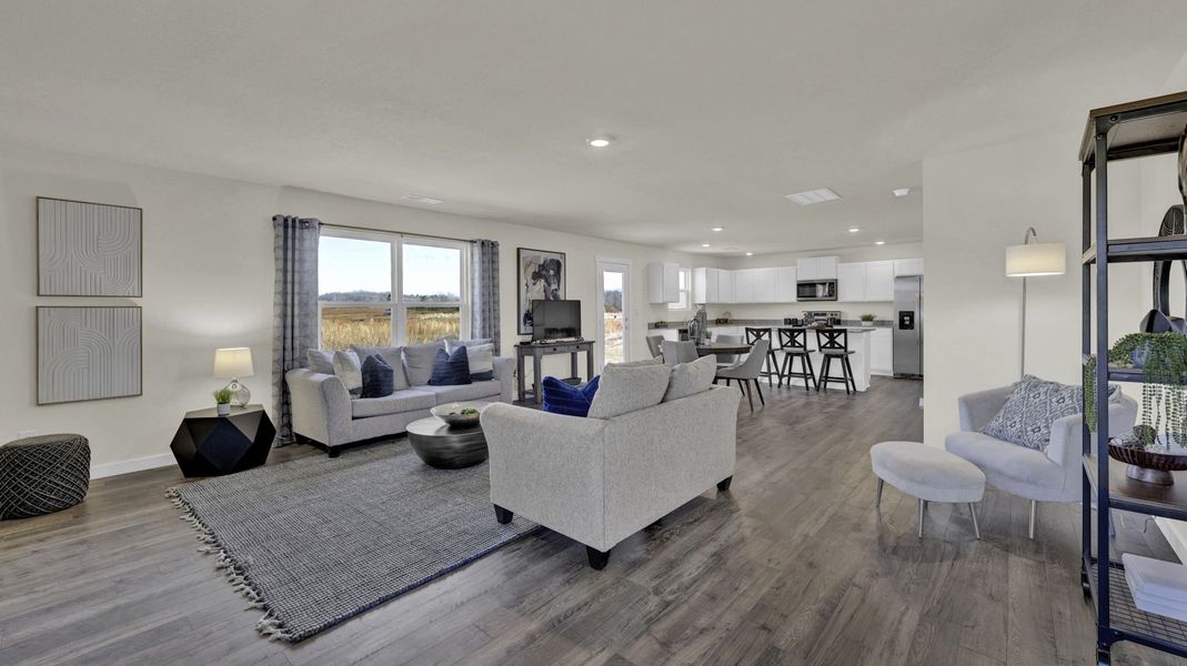 Furnished interior view inside a new home in Timber Creek, Rossville (Image 29).