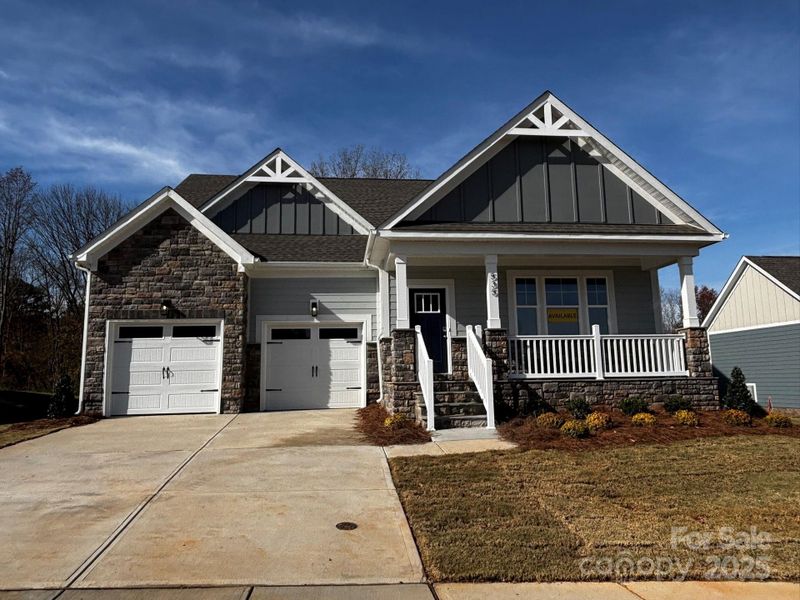 Front exterior of a new home in Waterford Commons, Rock Hill, SC, highlighting curb appeal (Image 2). Front exterior of a new home in Waterford Commons, Rock Hill, SC, highlighting curb appeal (Image 2).
