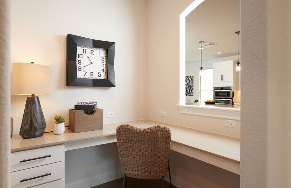 Representative furnished interior of a home built from the Caldwell by Pulte Homes in Saddleback at Santa Rita Ranch, Liberty Hill (Image 13).