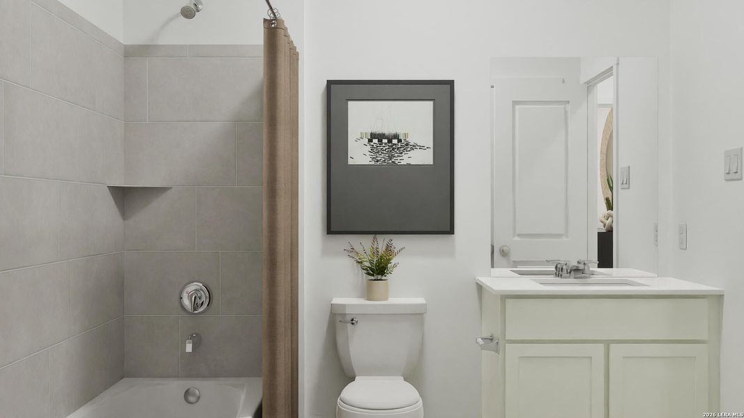 Furnished interior view inside a new home in Voss Farms, New Braunfels (Image 21).