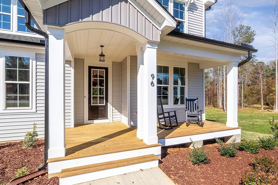 Representative exterior details of a home built from the The Hampton by RobuckHomes in Baylee Ridge, Selma (Image 48). Representative exterior details of a home built from the The Hampton by RobuckHomes in Baylee Ridge, Selma (Image 48).