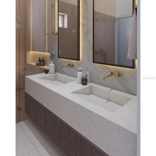 Furnished interior view inside a new home in , Clermont (Image 7).