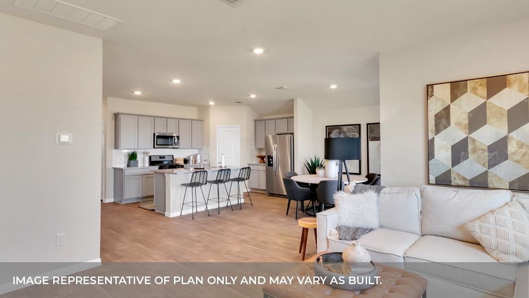 Furnished interior view inside a new home in Bar W Ranch, Leander (Image 22).