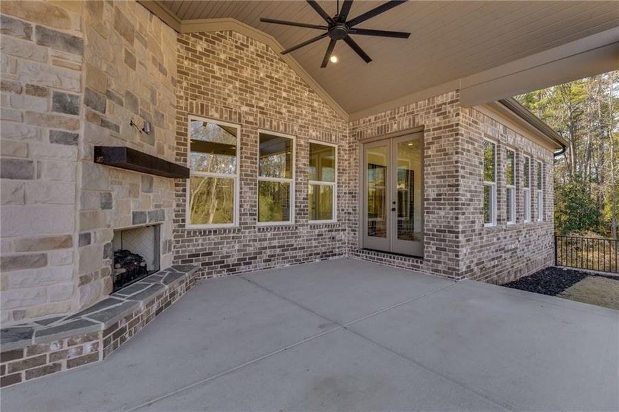 Exterior details and patio area of a home in , Buford (Image 28).