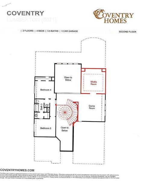 2D floor plan layout of this home in Candela, Richmond, TX (Image 2). 2D floor plan layout of this home in Candela, Richmond, TX (Image 2).