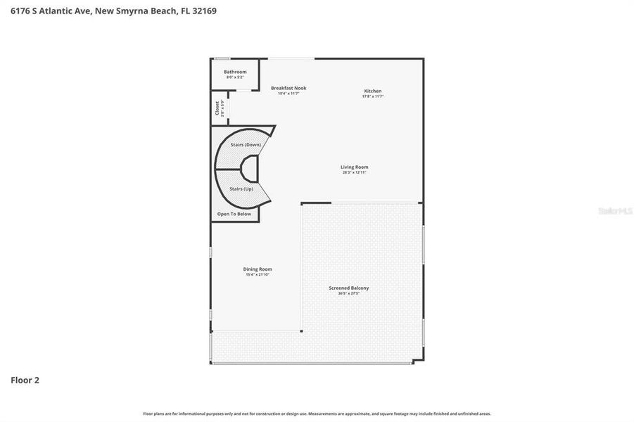 2D floor plan layout of this home in , New Smyrna Beach, FL (Image 9).