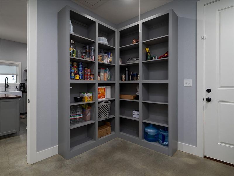 Storage area featuring a sink Storage area featuring a sink