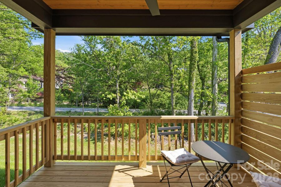 Exterior details and patio area of a home in , Asheville (Image 4).