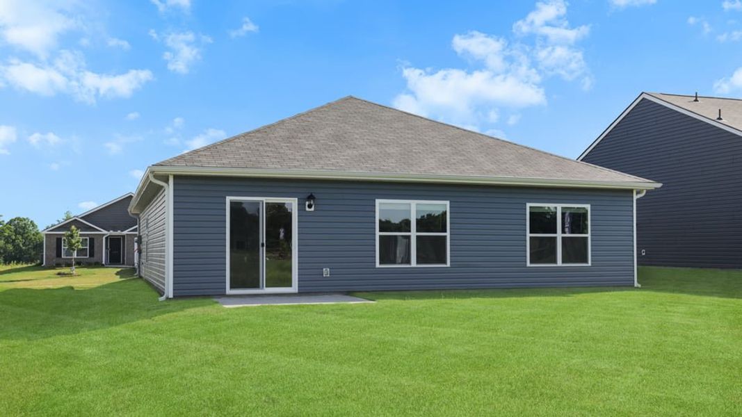 Exterior details and patio area of a home in Gibson Grove, Laurens (Image 3).
