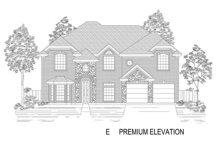 Representative rendering of the exterior for the Stonehaven 2F by First Texas Homes (Image 15).