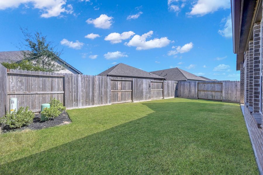 Outback is a fenced backyard with room to get creative and make your own.