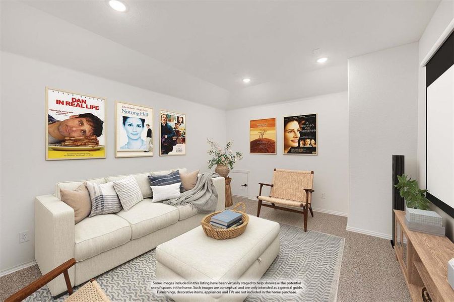 Furnished interior view inside a new home in Waterscape Classic 60s, Royse City (Image 17).