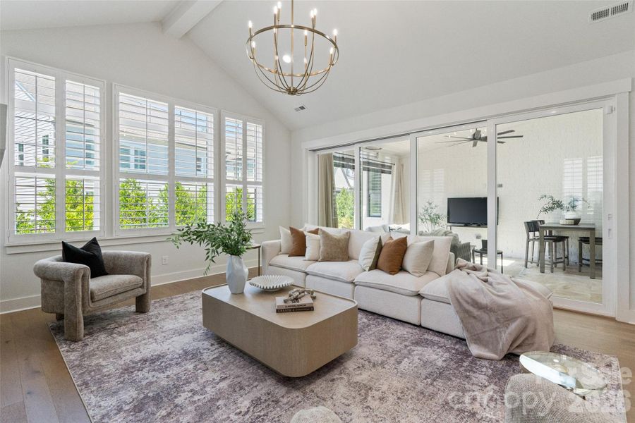 Furnished interior view inside a new home in , Fort Mill (Image 39).