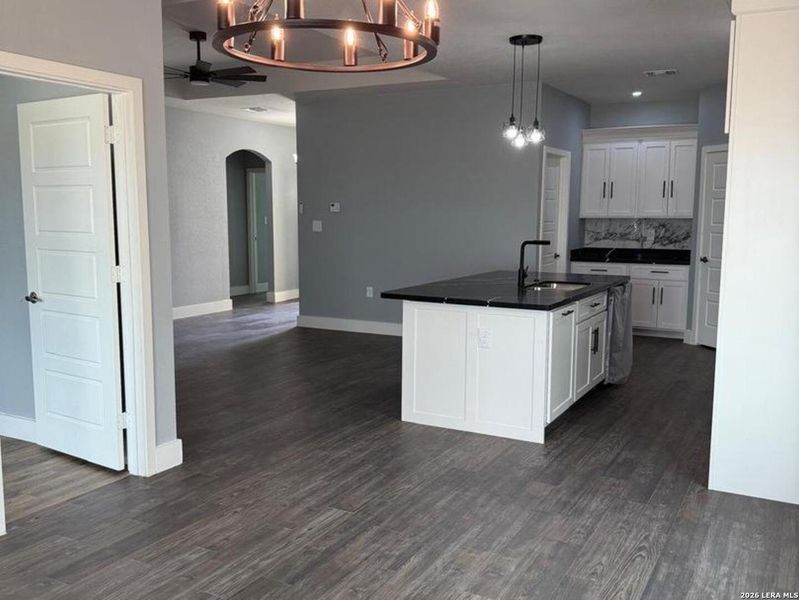 Furnished interior view inside a new home in , D'Hanis (Image 12).