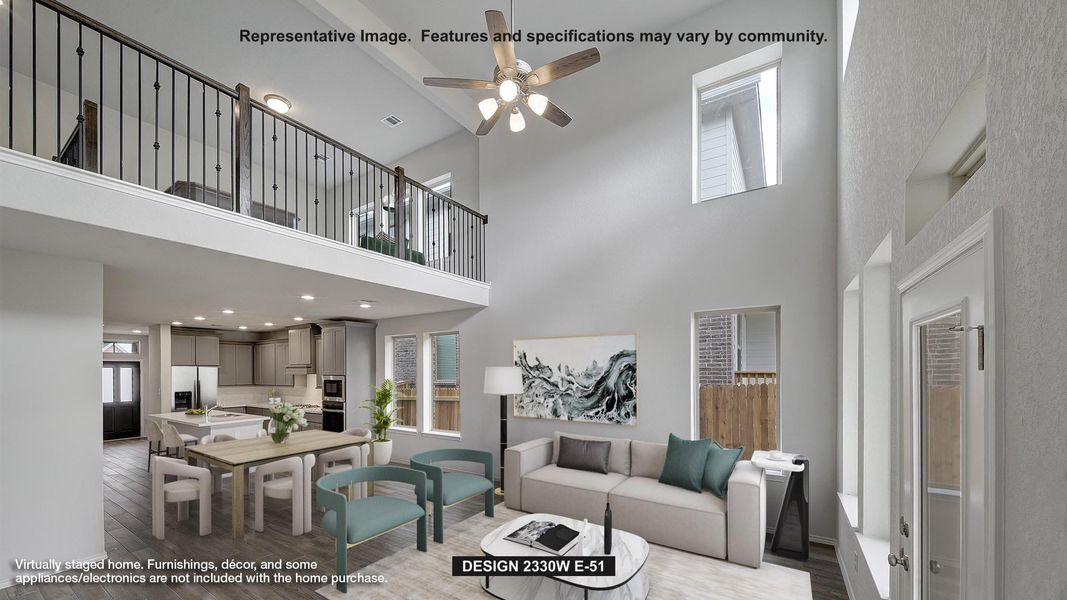 Furnished interior view inside a new home in Santa Rita Ranch Tierra Rosa, Liberty Hill (Image 6).