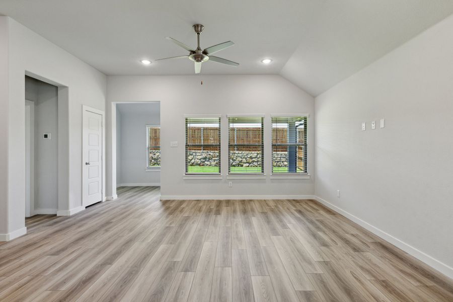 Living Room in the Quartz home plan by Trophy Signature Homes – REPRESENTATIVE PHOTO