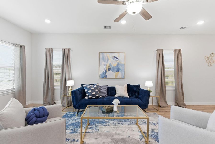 Furnished interior view inside a new home in , Houston (Image 13). Furnished interior view inside a new home in , Houston (Image 13).