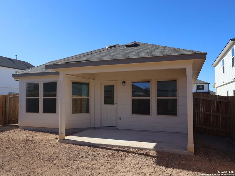 Exterior details and patio area of a home in Winding Brook, San Antonio (Image 20).