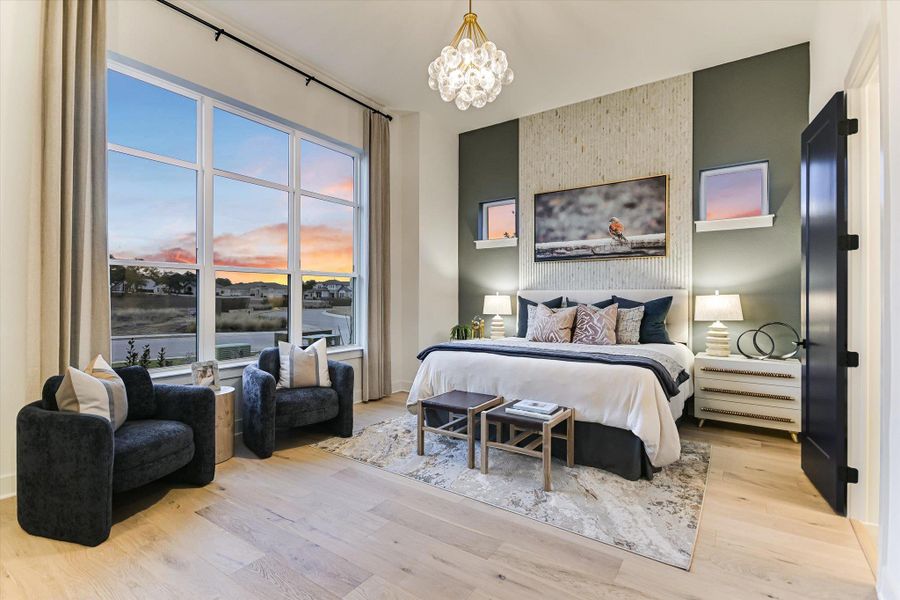 Furnished interior view inside a new home in , Driftwood (Image 31).
