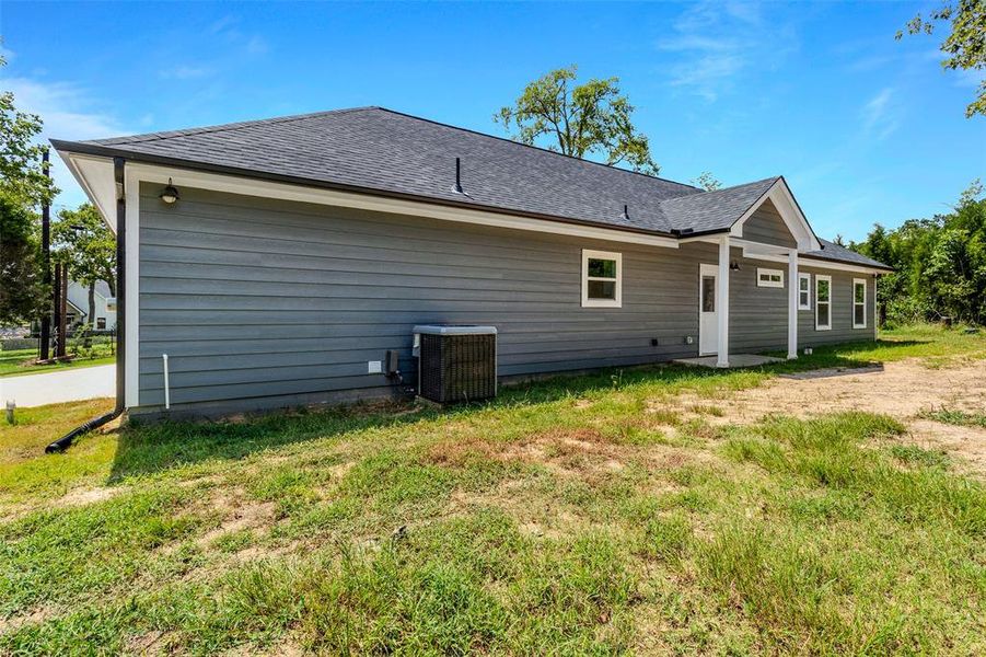 Exterior details and patio area of a home in , Log Cabin (Image 3).