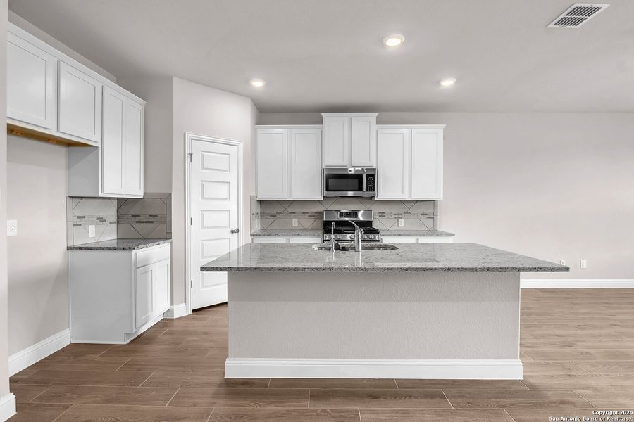 Furnished interior view inside a new home in Morgan Meadows, San Antonio (Image 18). Furnished interior view inside a new home in Morgan Meadows, San Antonio (Image 18).