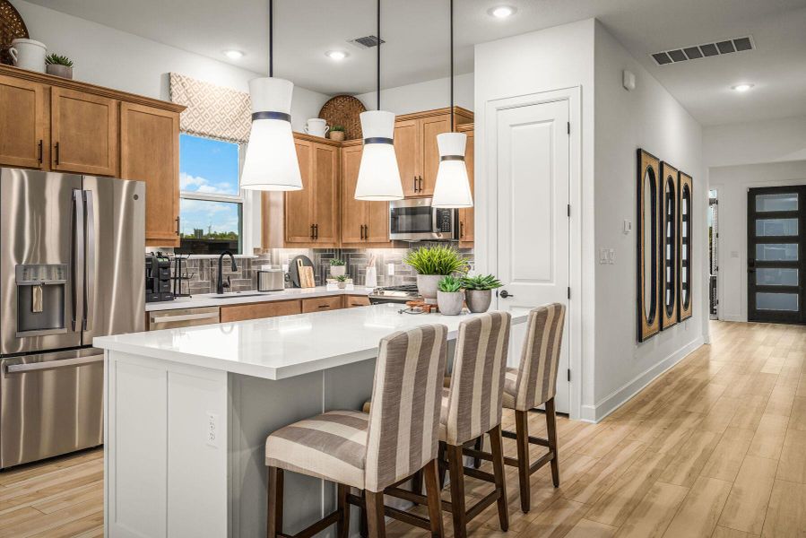 Furnished interior view inside a new home in Heritage, Dripping Springs (Image 7). Furnished interior view inside a new home in Heritage, Dripping Springs (Image 7).