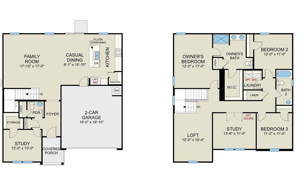 2D floor plan layout of this home in Richmond Hills, Supply, NC (Image 4). 2D floor plan layout of this home in Richmond Hills, Supply, NC (Image 4).