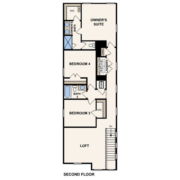 2D floor plan layout for the San Angelo II by Century Communities in Avery Centre, Round Rock, TX (Image 3). 2D floor plan layout for the San Angelo II by Century Communities in Avery Centre, Round Rock, TX (Image 3).