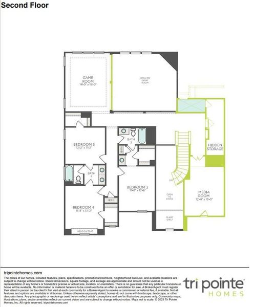 2D floor plan layout of this home in Woodson’s Reserve, Spring, TX (Image 3). 2D floor plan layout of this home in Woodson’s Reserve, Spring, TX (Image 3).