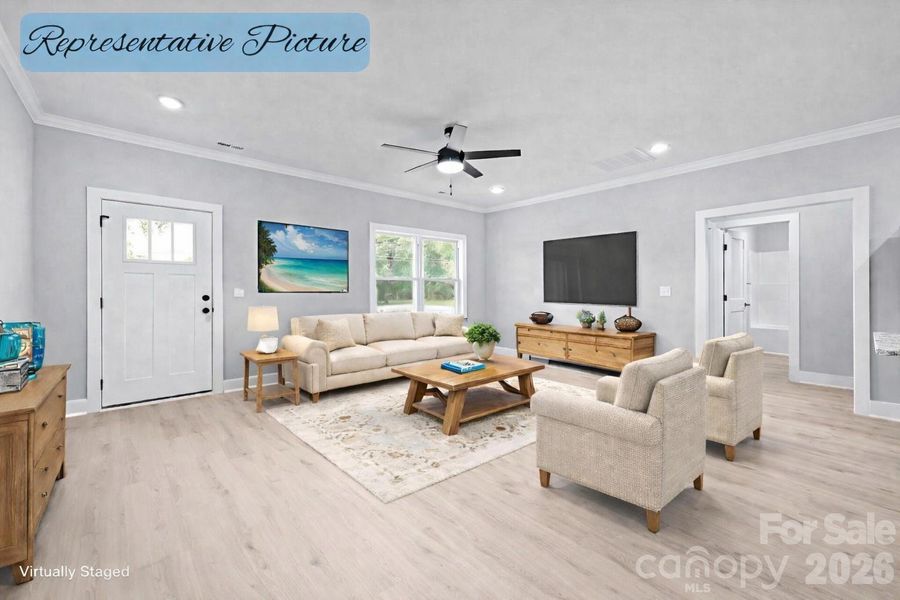Virtually Staged - Living Room