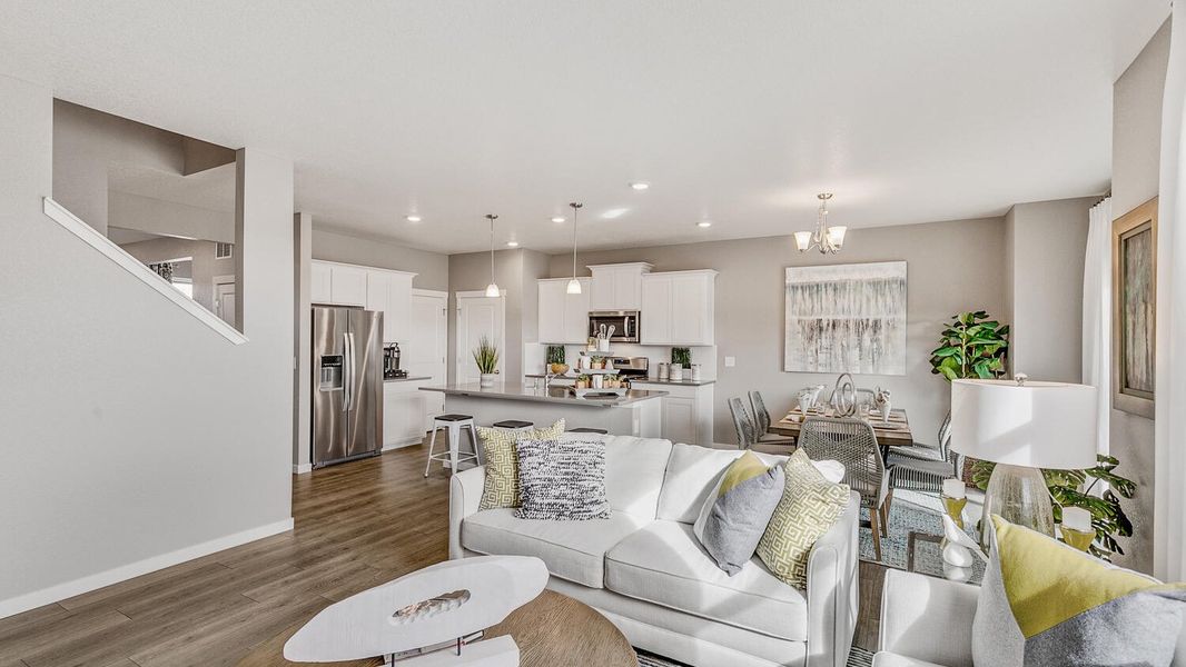 Furnished interior view inside a new home in Lakeside Canyon, Mead (Image 9).