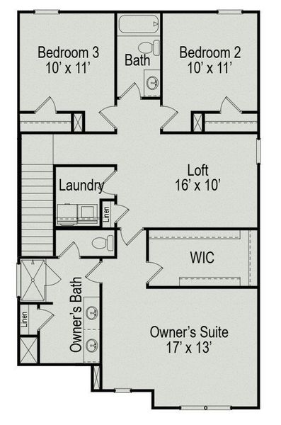 2D floor plan layout of this home in Cantigny Park, Clarksville, TN (Image 4). 2D floor plan layout of this home in Cantigny Park, Clarksville, TN (Image 4).