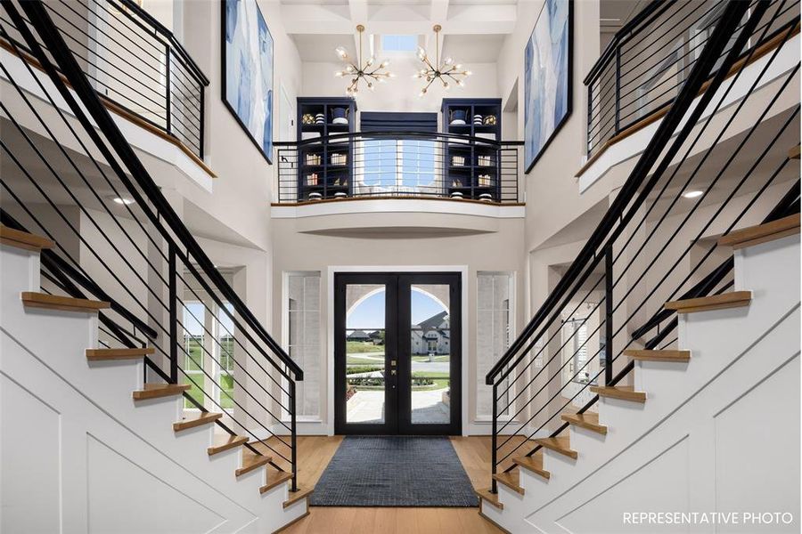 Furnished interior view inside a new home in Heath Golf & Yacht Club, Heath (Image 8).