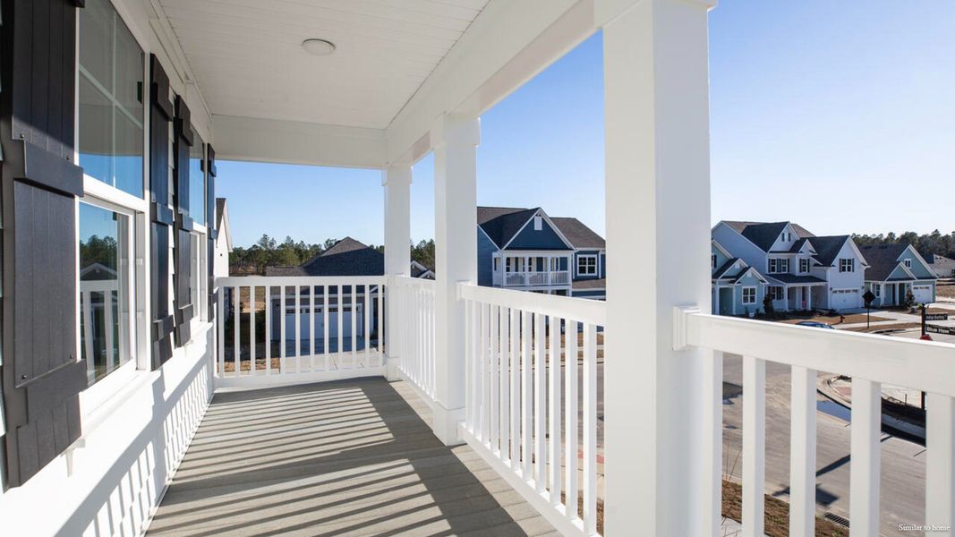 Representative exterior details of a home built from the Harbor Oak by D.R. Horton in The Grove at Blake Farm, Wilmington (Image 3).
