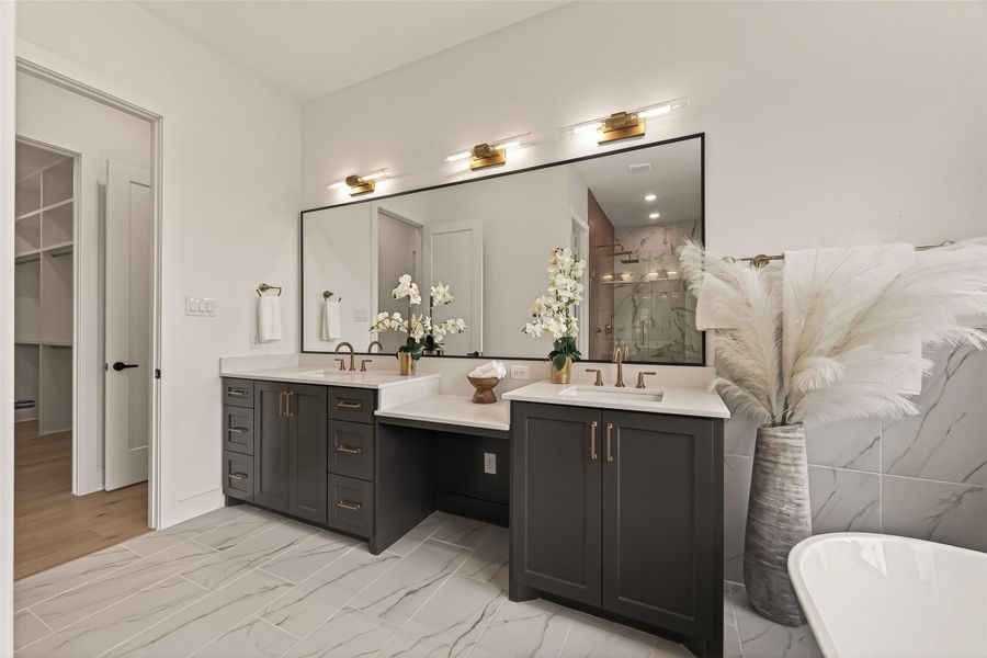 Furnished interior view inside a new home in , Houston (Image 28).