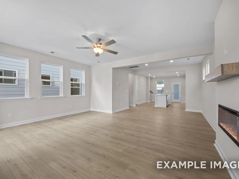 Spacious, unfurnished interior of a new home in Forestville Yard, Knightdale (Image 14).