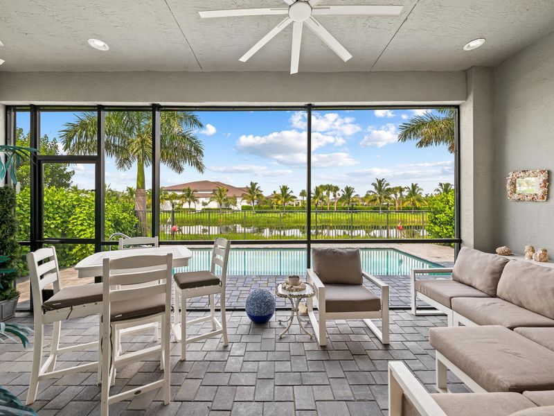 Furnished interior view inside a new home in , Boynton Beach (Image 10).