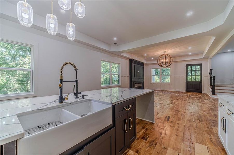 Furnished interior view inside a new home in , Flowery Branch (Image 11).