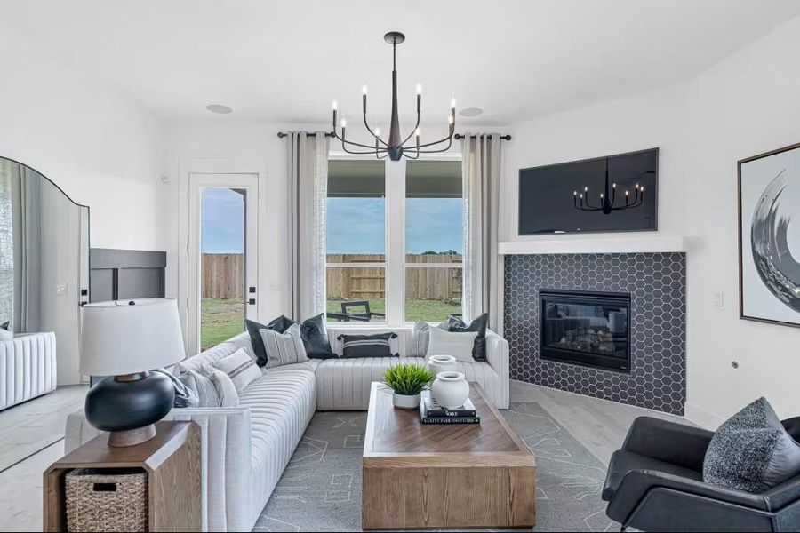 Furnished interior view inside a new home in Valencia, Manvel (Image 8).