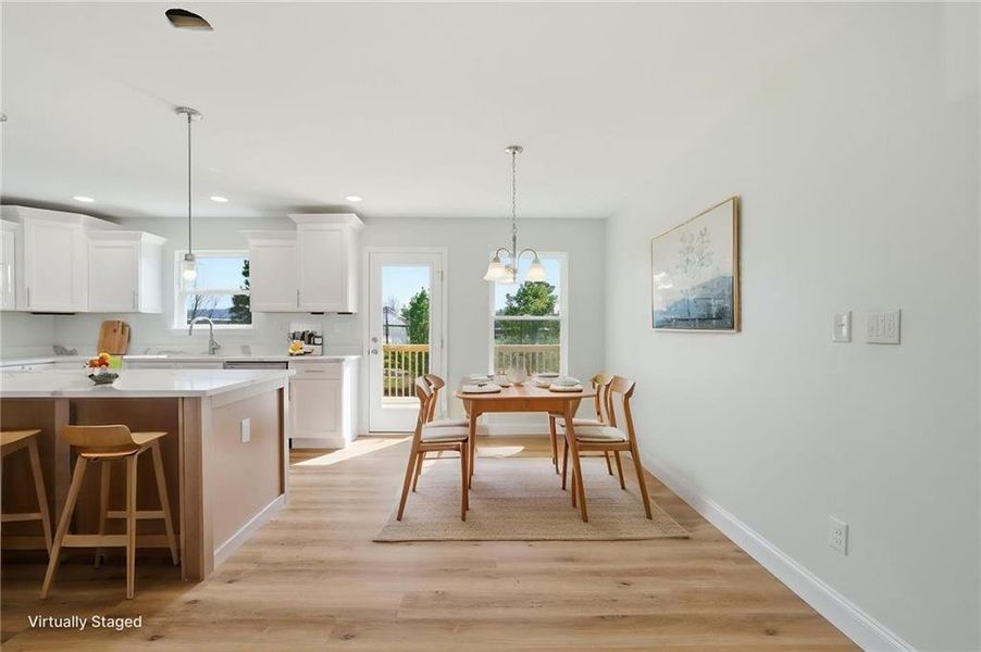 Furnished interior view inside a new home in , Eton (Image 6).