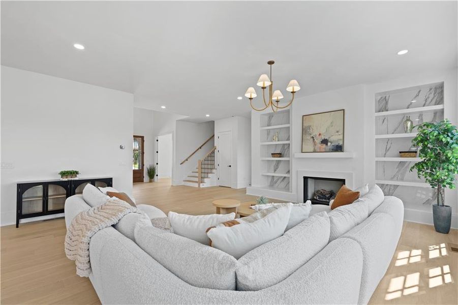 Furnished interior view inside a new home in , Suwanee (Image 9).