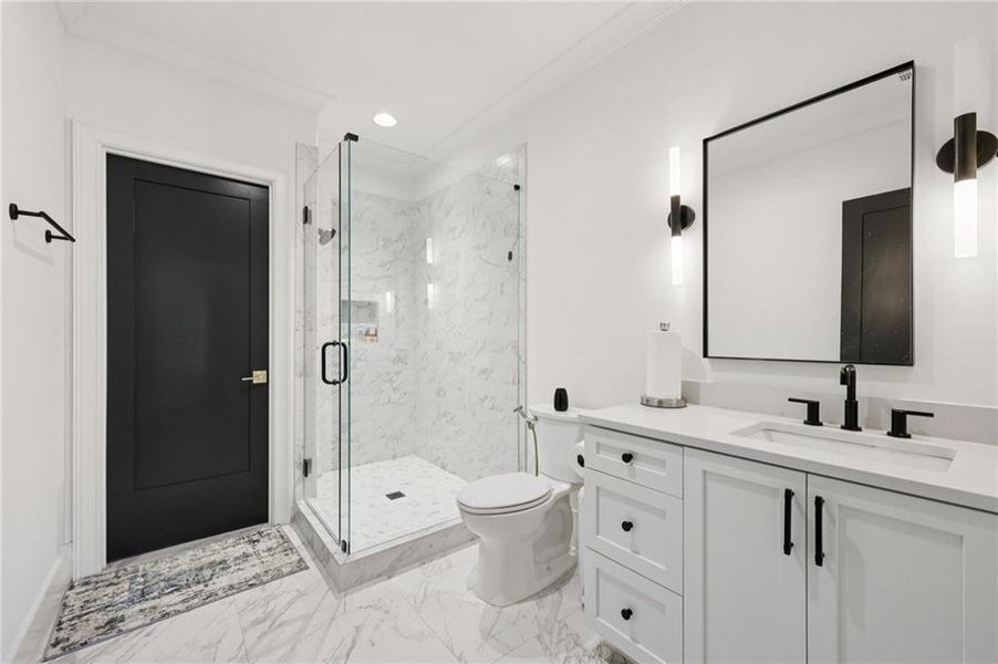 Furnished interior view inside a new home in , Suwanee (Image 56).