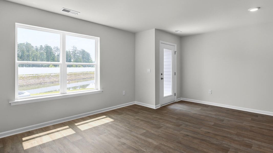 Spacious, unfurnished interior of a new home in Townes at Seabrooke, Leland (Image 19).