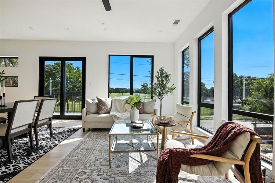 Furnished interior view inside a new home in , Dallas (Image 30).