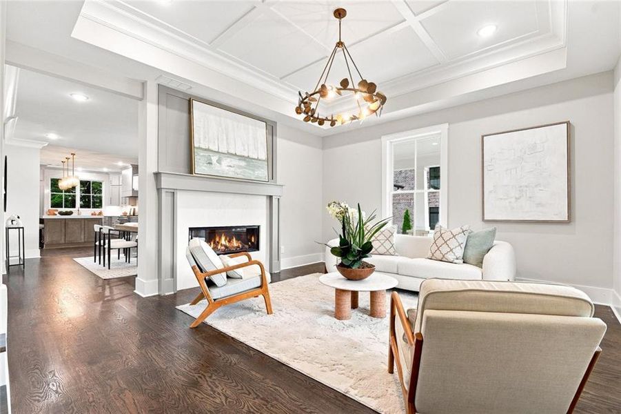 Furnished interior view inside a new home in , Alpharetta (Image 30).