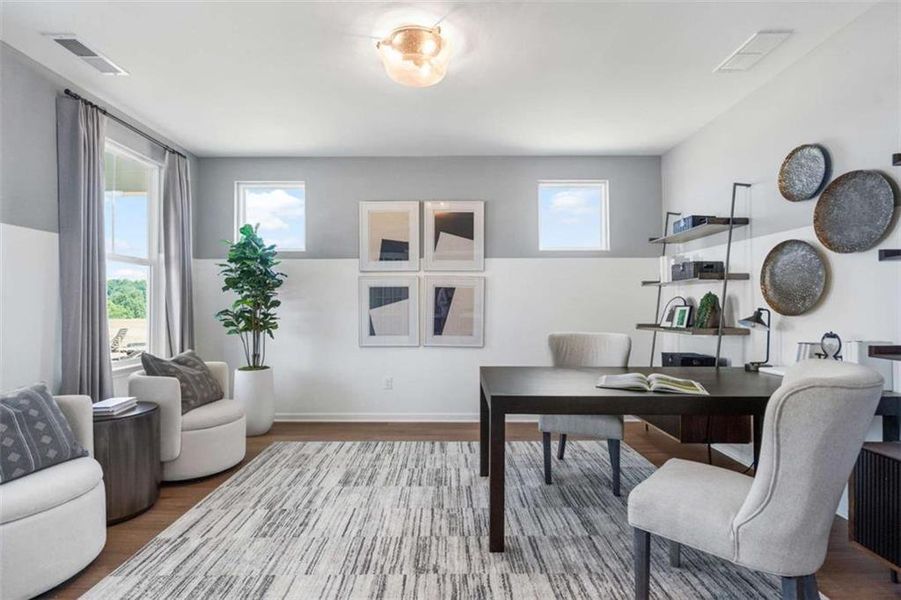 Furnished interior view inside a new home in Wehunt Meadows, Hoschton (Image 13).