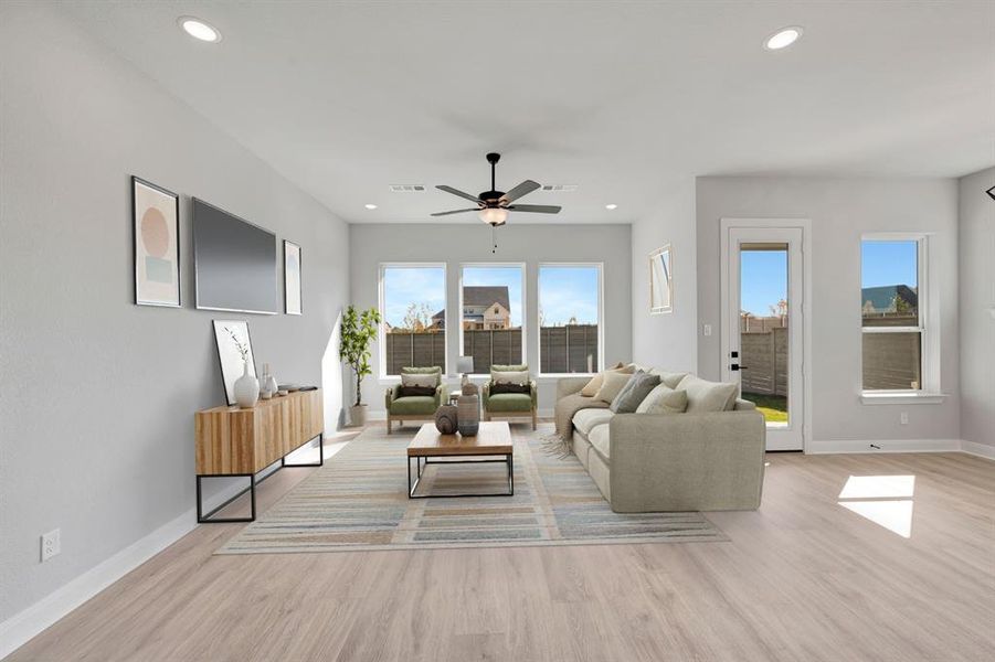 Furnished interior view inside a new home in Treeline, Justin (Image 7).