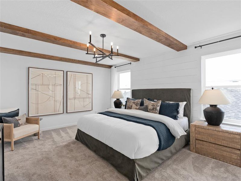 Furnished interior view inside a new home in EverBe, Orlando (Image 8).