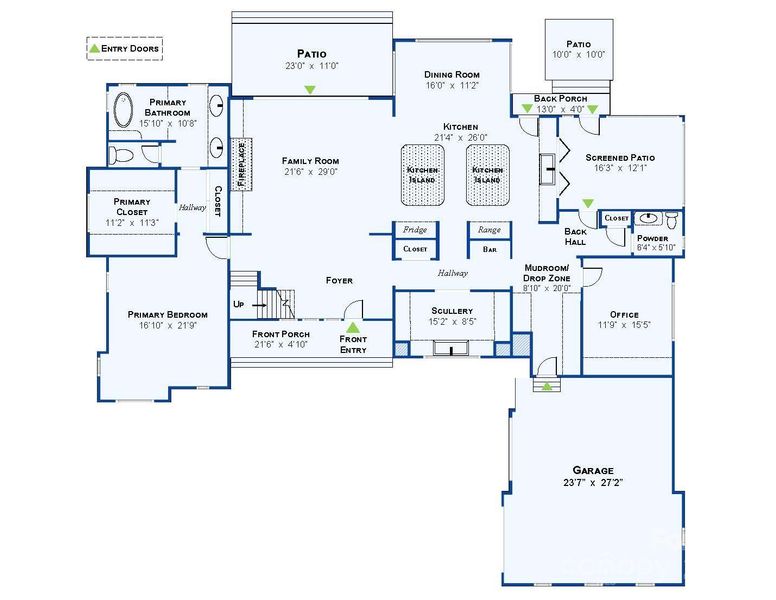 2D floor plan layout of this home in , Charlotte, NC (Image 5).